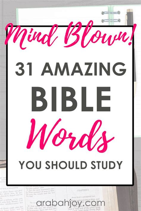 31 Amazing Bible Word Studies You Should Do