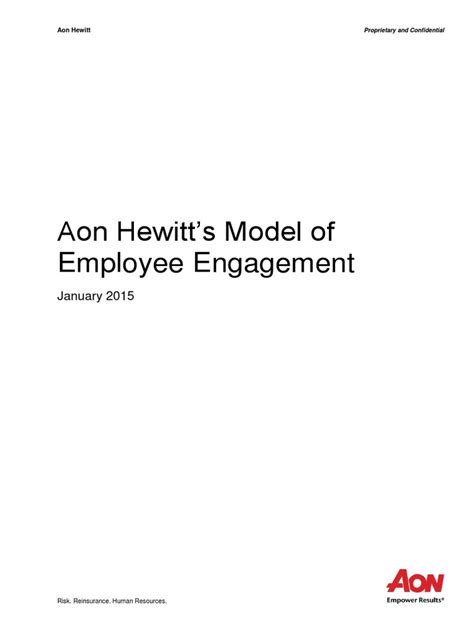 2015 Aon Hewitt Model Of Employee Engagement Pdf