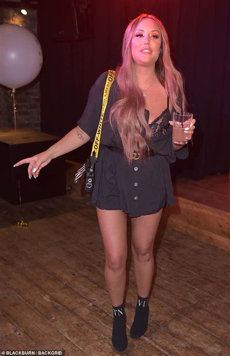 Charlotte Crosby Suffers Wardrobe Malfunction As A Gust Of Wind Blows