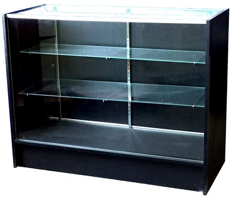 Glass Display Case In Full Vision 18 Inch Wide Wd14b18 Wd15b18 Ablelin Store Fixtures