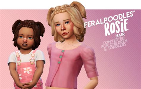 Cowversions Feralpoodles Rosie Hair Requested By The Sims 4 Pc