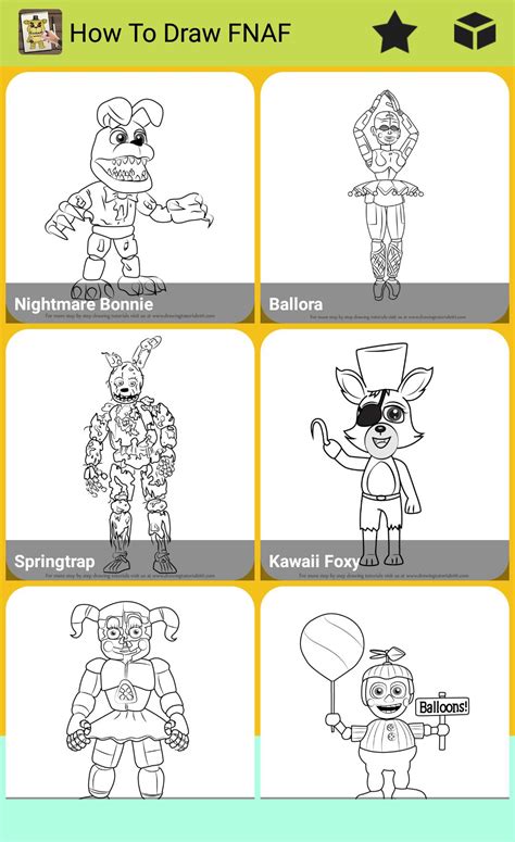 How To Draw Fnaf Characters Step By Step