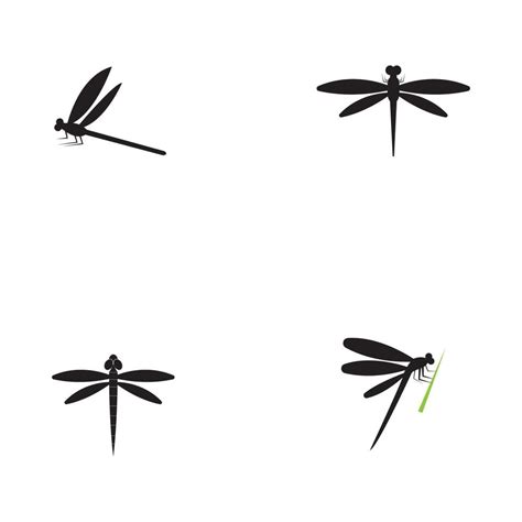 Dragonfly Illustration Icon Design Template Vector 5816793 Vector Art