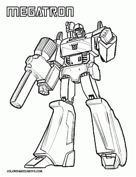boys coloring pages  transformers robot