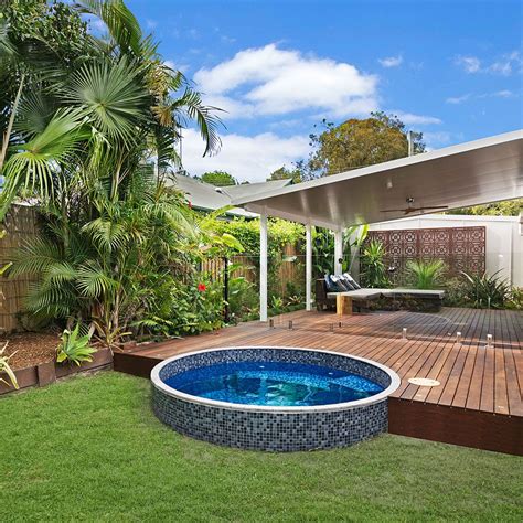 Plunge Pools Sunshine Coast Brisbane Gallery Round 10 Small Backyard