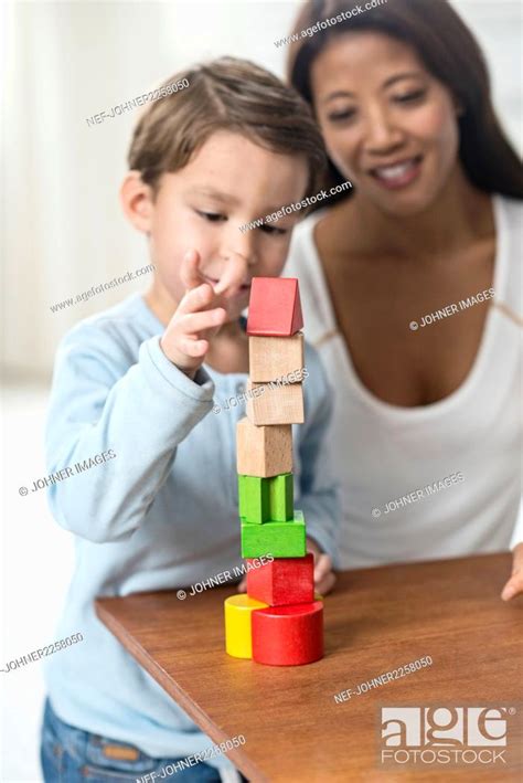 Female Preschool Teacher In Preschool Stock Photo Picture And Royalty