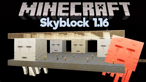 Skyblock Ghast Tear Farm Minecraft 116 Skyblock Tutorial Lets Play Part 22 Youtube