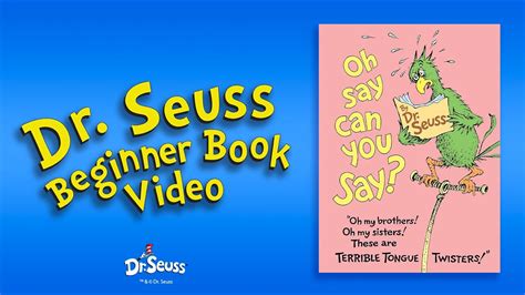 Dr Seuss Oh Say Can You Say Dr Seuss Beginner Book Video Youtube