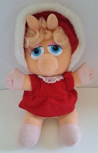 1987 Muppet Baby Miss Piggy Plush Vintage Christmas Collectable