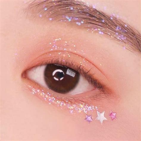Kpop Glitter Eyes Ulzzang Makeup Asian Eye Makeup Korean Eye Makeup