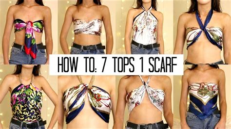 Diy Summer Tops With A Scarf They Literally Take 1 Minute Youtube