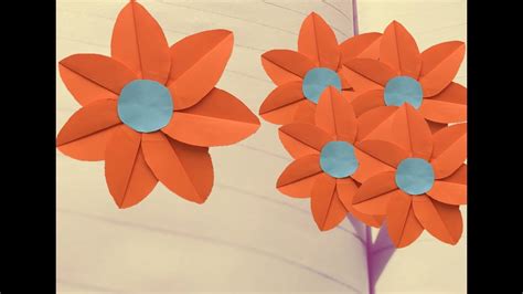Paper Flower Origami How To Make Folding Origami Easy Small Paper