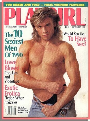 PLAYGIRL Magazine September Matthew Boardman Cover Inside Rob Lowe Sexiest Men