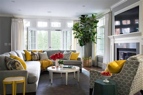 Yellow And Grey Living Room Furniture