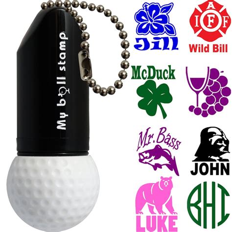 Myballstamp Personalized Golf Ball Stamp Etsy