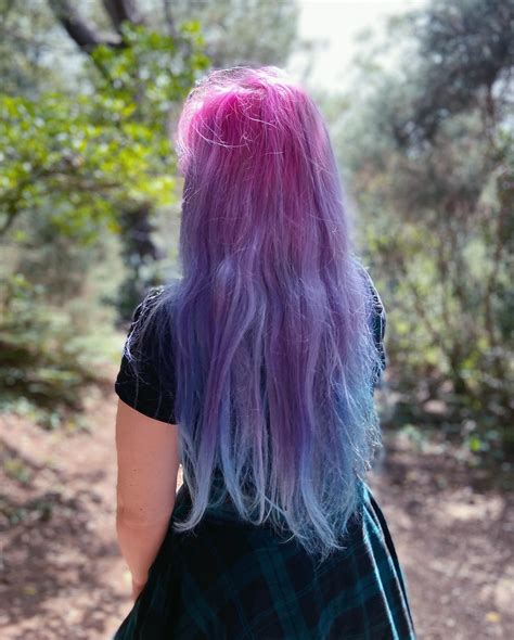 I Dyed My Hair Pink Purple And Blue Though It’s Already Faded A Lot And Thought You Guys Might