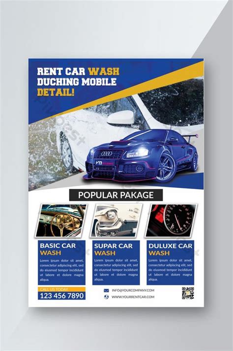 Car Wash Service Flyer Template Psd Free Download Pikbest