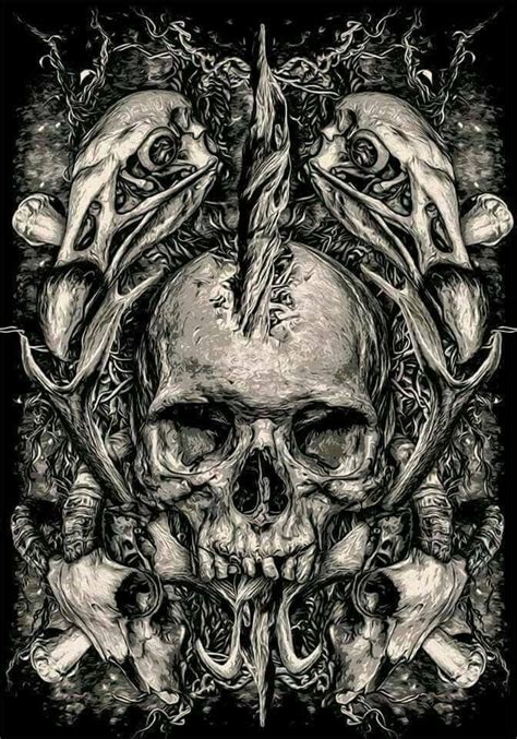 Skull And Gothic Art Skull Tattoos Body Art Tattoos Dark Fantasy Art