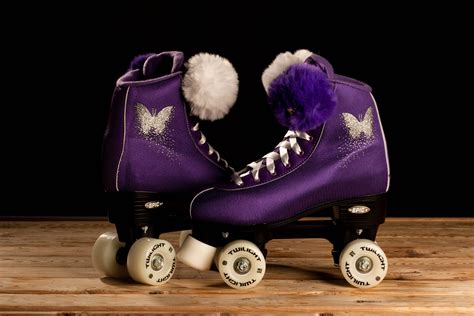 Epic Purple Butterfly Quad Roller Skate - River Roll