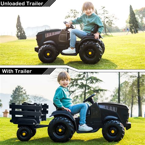 Buy Ubesgoo 12v Ride On Tractor Electric Rugged 6 Wheeler Tractor Ride