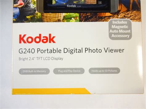 Kodak G240 Portable Digital Photo Viewer 4999 21331210371 Ebay