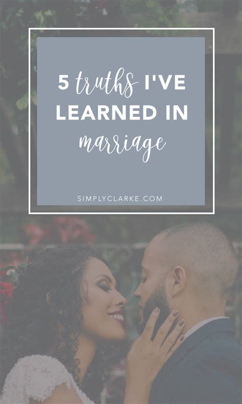 5 Truths Ive Learned In Marriage Simply Clarke