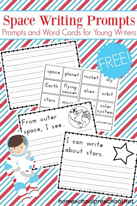 Free Preschool Space Writing Prompts