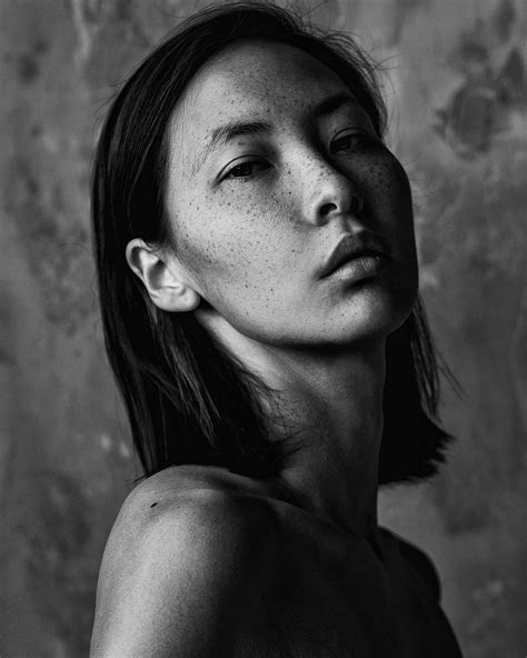 Model Asian Women Monochrome Aleksey Trifonov Portrait Face Wallpaper