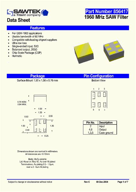 8564171203944pdf Datasheet Download Ic On Line