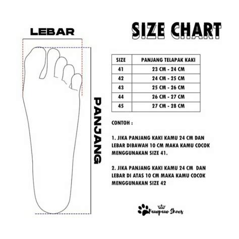 Jual Size Chart Cara Mengukur Kaki Cara Menentukan Size Sepatujumbo
