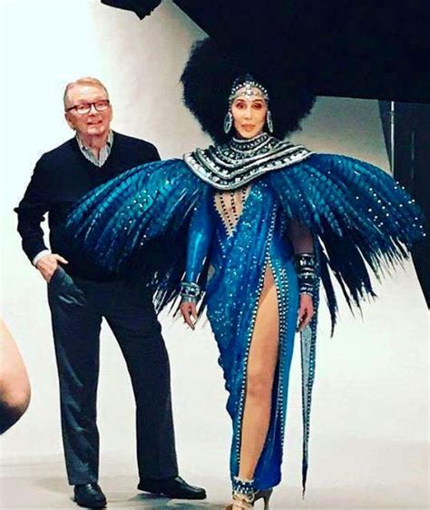 Bob Mackie With Cher Photoshoot In Her Opening Outfit At The Monte