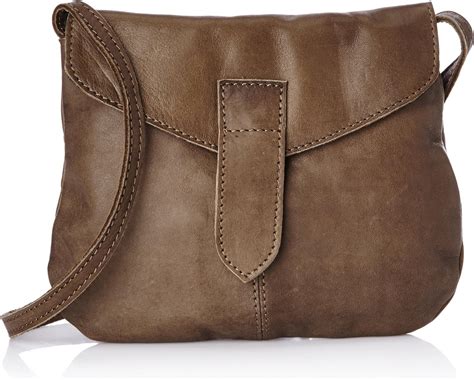 Pieces Duva Leather Cross Over Bag Womens Cross Body Bags Brown