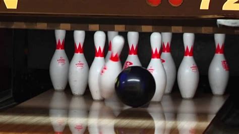 Bowling Pin Action Strikes And Misses Low Pocket And High Youtube
