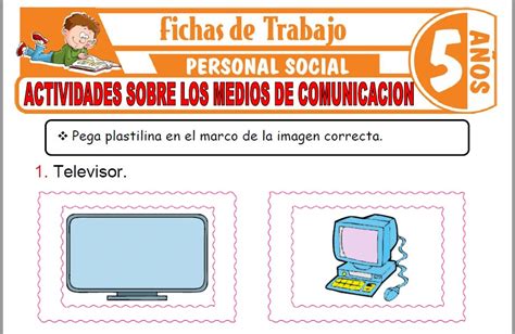 Actividades Sobre Los Medios De Comunicación Para Niños De Cinco Años