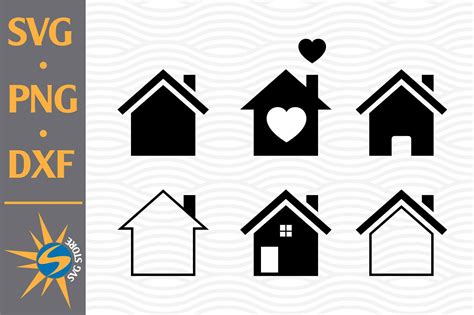 Home Png House Clipart House Cricut House Dxf House Svg Digital The