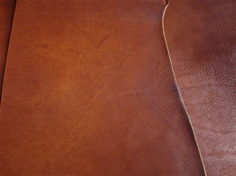 Mm Thick Vintage Look Cowhide Leather Pieces Saddle Tan Etsy Uk