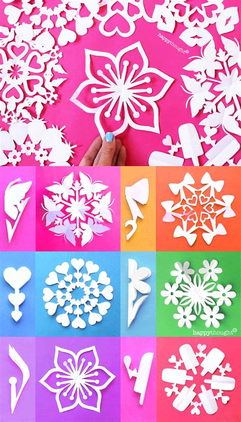 Diy Valentine Snowflake Templates Paper Snowflakes Diy Paper Crafts
