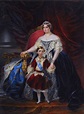 1859 Louise d'Artois with her son Roberto I as Regent of Parma ...