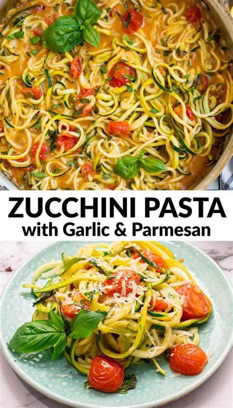 She is a former model and actress, fitness buff, and lover of healthy food and living. This creamy Zucchini Pasta features zucchini "noodles ...