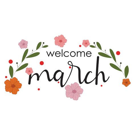 Welcome March Vector Art Icons And Graphics For Free Download