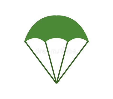 Parachute Icon Illustrated On A White Background Stock Illustration