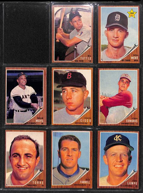 Lot Detail 1962 Topps Baseball Near Complete Set Includes 592 Of