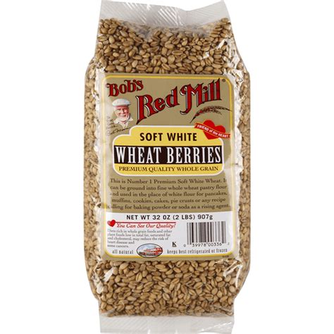 Bobs Red Mill Soft White Wheat Berries Flour Corn Meal And Starch
