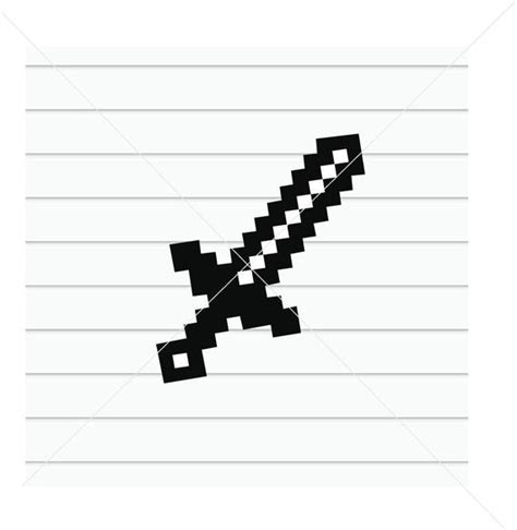 Minecraft Sword Vector At Getdrawings Free Download