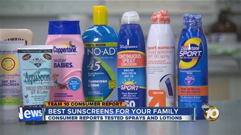 Consumer Reports Tests Sunscreens Youtube