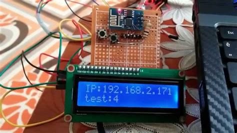 Esp8266 With 16x2 I2c Lcd Youtube