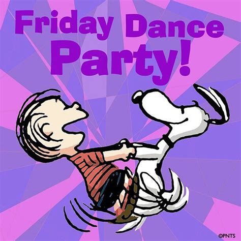 Happy Dance Friday Snoopy And The Gang Pinterest