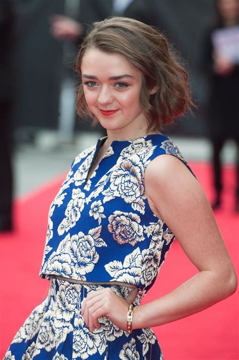 Maisie Williams At The Falling Premiere In London Hawtcelebs