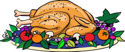 Thanksgiving Turkey Dinner Clip Art Clip Art Library Christmas