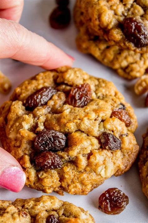 The Very Best Oatmeal Raisin Cookies Soft And Chewy Thefoodcharlatan
